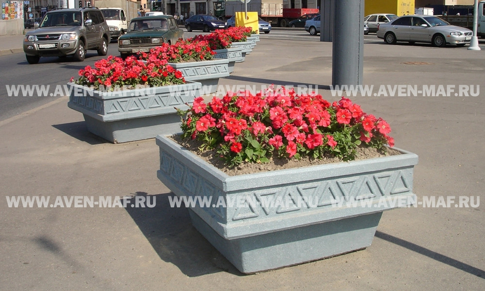 Вазон для цветов бетонный