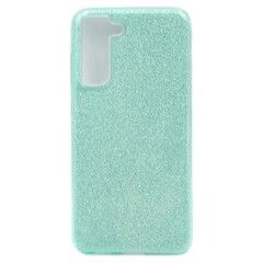 Силиконовый чехол блестящий Sparkle Case Блеск для Samsung Galaxy S21 FE (Зеленый)