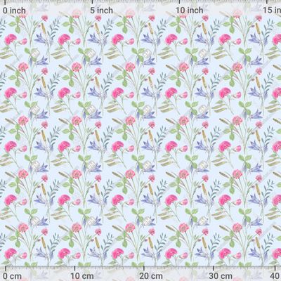 Полевые цветы на голубом / Wildflowers on blue by Flowersforbear 667 DPI