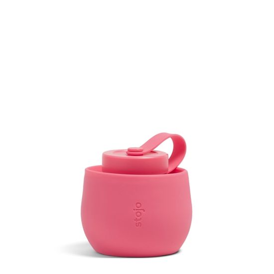 Бутылка складная силиконовая Stojo Bottle Peony, 20 oz / 590 мл