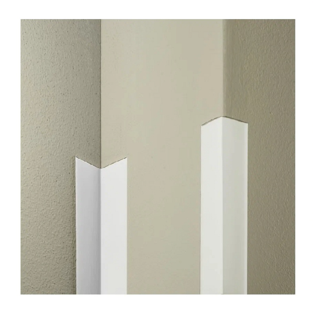 Угол отделочный из ПВХ, белый, 2700х40х40 мм 096586