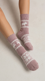 Теплые шерстяные носки Н212-06 магнолия