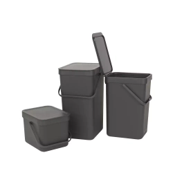 Brabantia - Контейнер для мусора Sort &amp; Go 12л, серый / артикул   109805  / GTIN 8710755109805