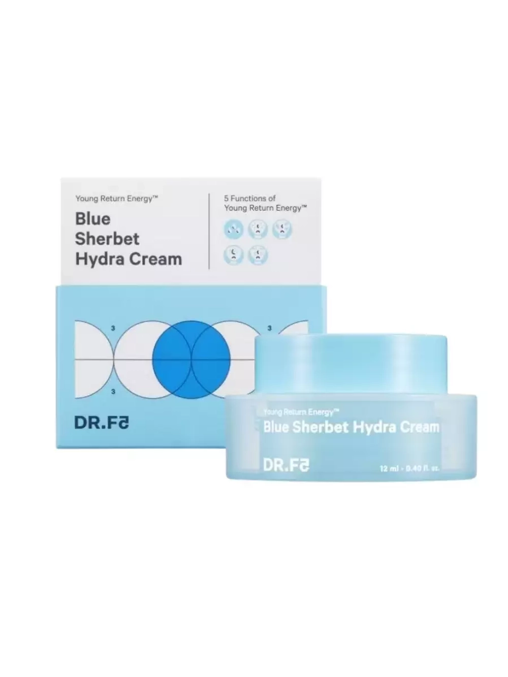 DR.F5 Крем-щербет для интенсивного увлажнения «мини» - Blue sherbet hydra cream, 12мл