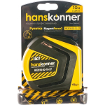 Рулетка 10 м 27 мм обрезиненный корпус, двухстороннее полотно Hanskonner
