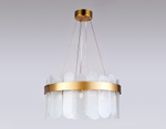 Подвесная люстра с хрусталем TR5333/10 GD/FR золото/матовый G9/10 max 40W D500*770