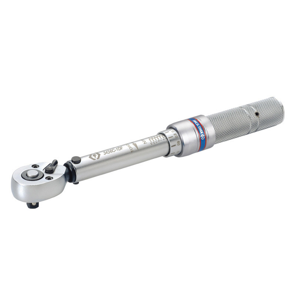 KING TONY (3436C-1DF) Динамометрический ключ серии "COMPACT", 3/8", 3-15 Нм