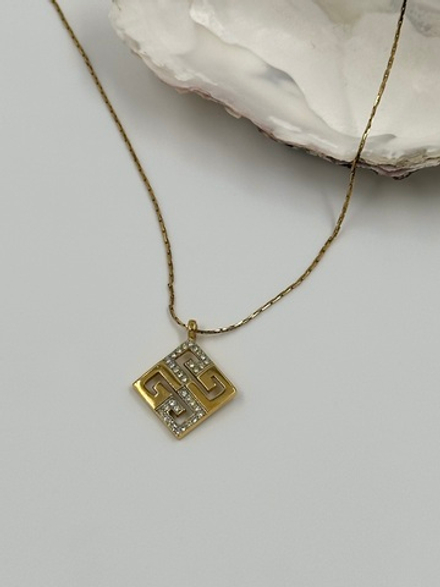 Кулон-лого с кристаллами Givenchy