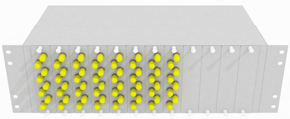 Кросс оптический стоечный  TopLAN КРС-Top-3U-64ST/U-OM2-GY