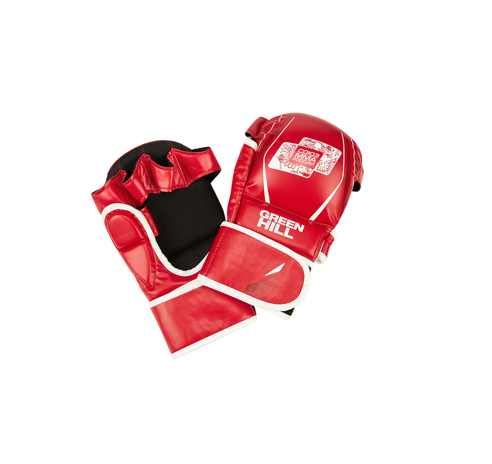 Перчатки Союз ММА Green Hill красные