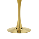 Керамический стол Woodville Тулип 90х73 черный мрамор, золото