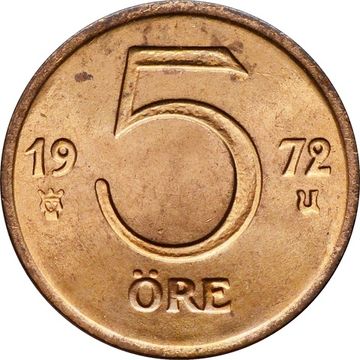 5 эре 1972 Швеция