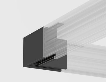 Коннектор угловой 90° для накладного шинопровода GL1961 BK чёрный Magnetic standard 48V 10mm Ambrella