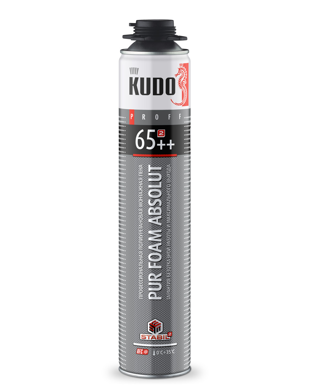 Пена полиуретановая монтажная KUDO PROFF 65+