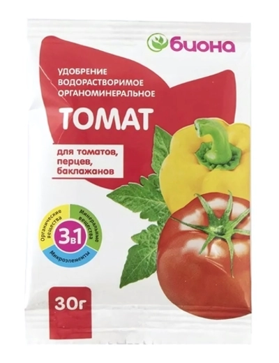 Водорастворимое удобрение Биона - Томат-Перец, 30г