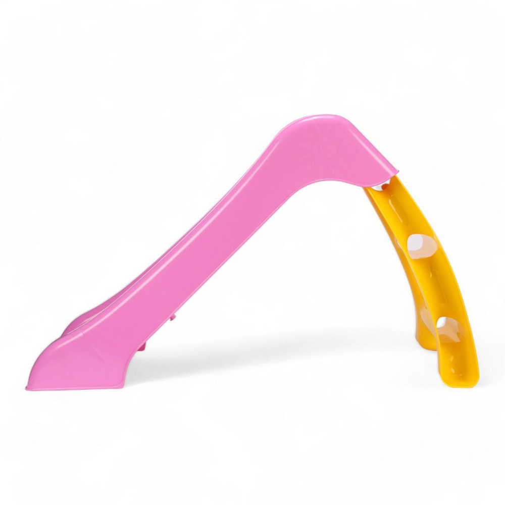 Горка детская 70 см, розовый/желтый