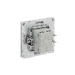 Переключатель одноклавишный, KANT, белый песок