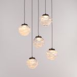 Подвесной светильник MD25030003-5A matt black/clear