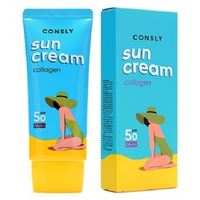 Солнцезащитный крем с морским Коллагеном SPF50+ PA+++ Consly Daily Protection Collagen Sun Cream 50мл