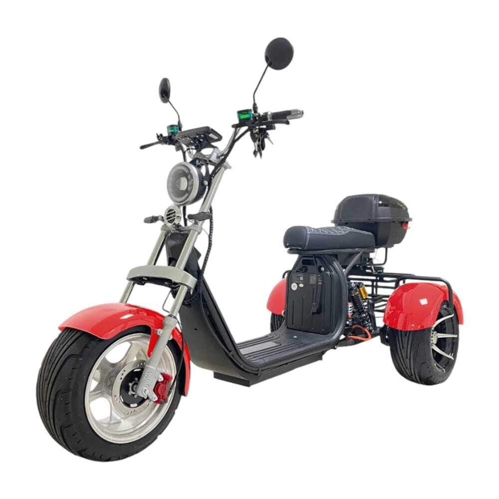 Электроскутер CITY COCO TRIKE GT X12 Grand, трицикл, 3000 Вт, красный, 60В, 20Ач