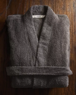 ZARA HOME ХЛОПКОВЫЙ ХАЛАТ, СЕРЫЙ