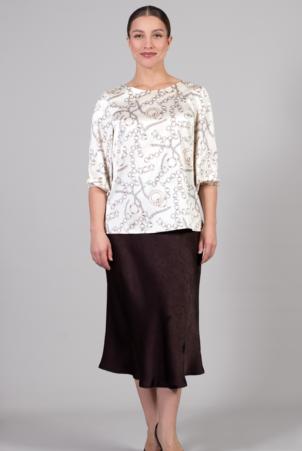 Блузка женская 3246ЛПА, цепи #110Це093246ЛПА