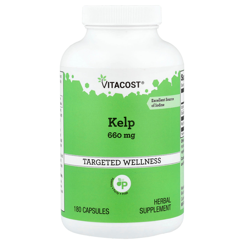 Vitacost, Kelp, 660 mg, 180 Capsules