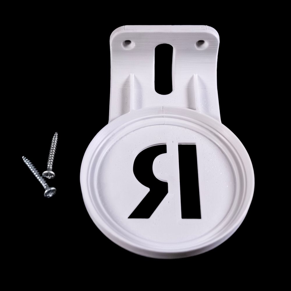 Настенный кронштейн-полка для Яндекс станций (Яндекс-Алиса) Лайт (первое поколение) 3D Печать, белый