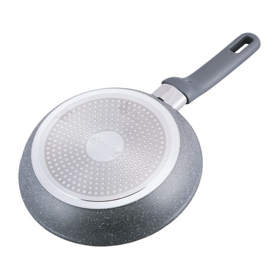 Сковорода 22 см. из алюминия с крышкой Kamille KM-4270GR с мраморным покрытием