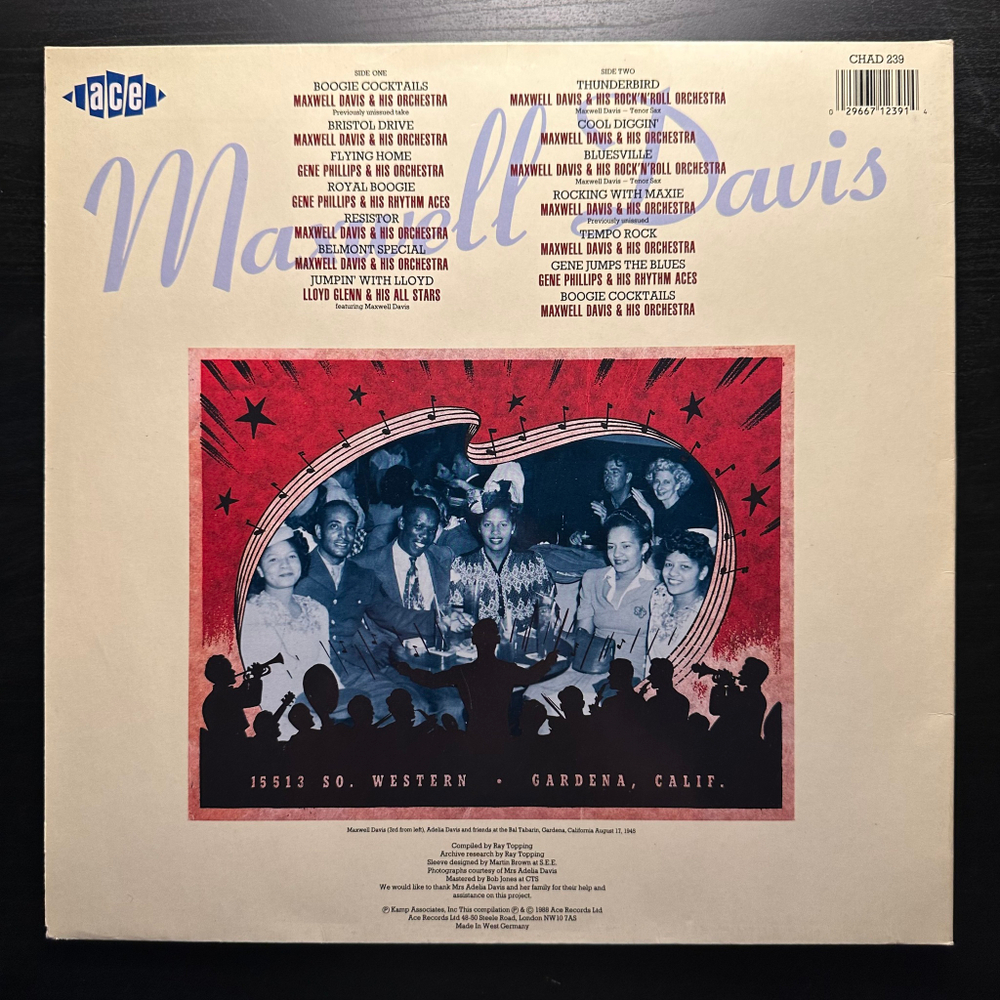 Maxwell Davis - Father Of The West Coast R & B (Геомания 1988г.)