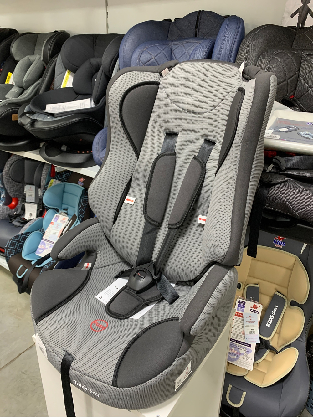 Автокресло 513 RF(без вкладыша) (Teddy Bear) ПК (07. GREY+GREY DOT)