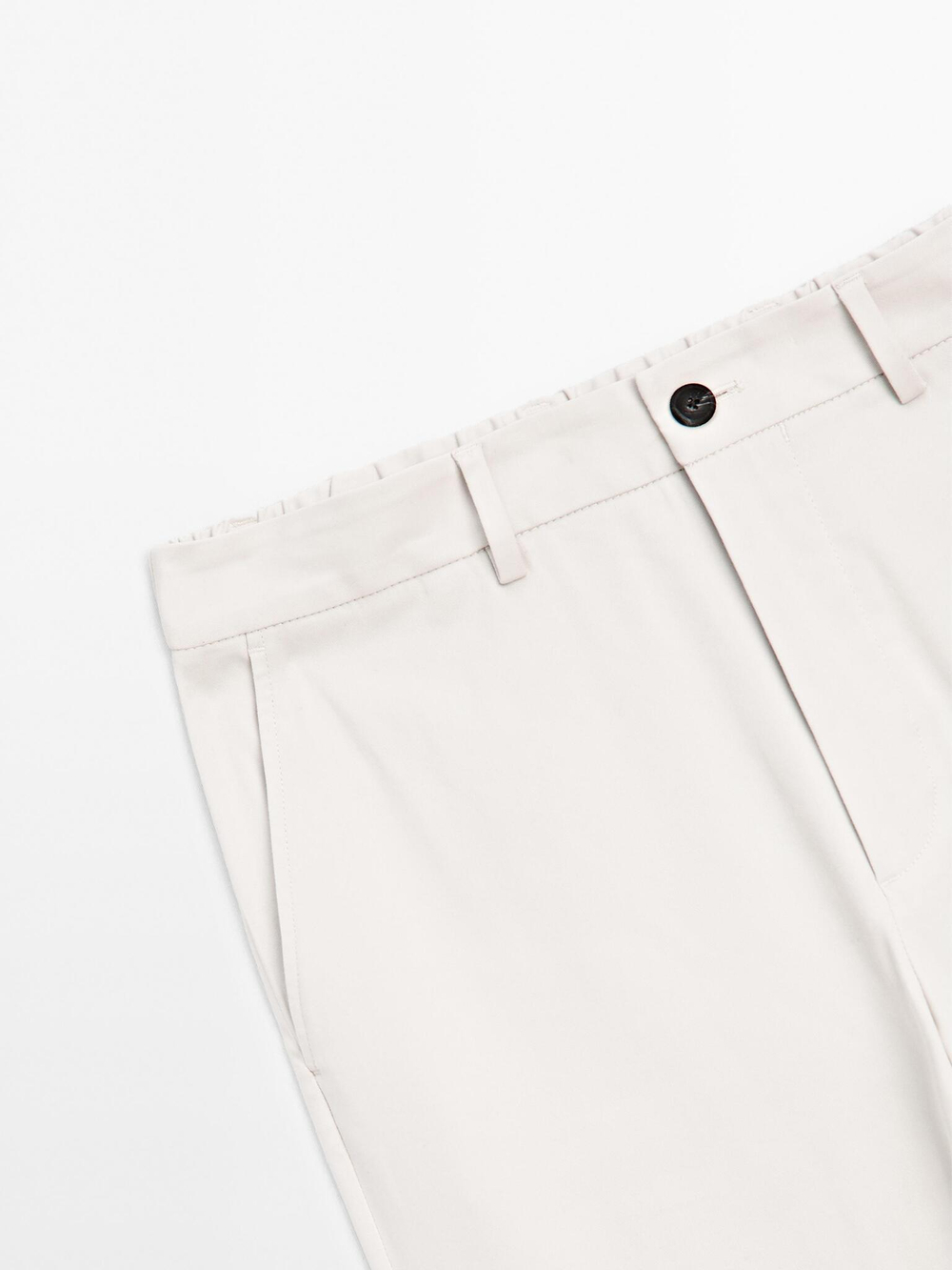 Massimo Dutti Джоггеры из смесового хлопка, каменный