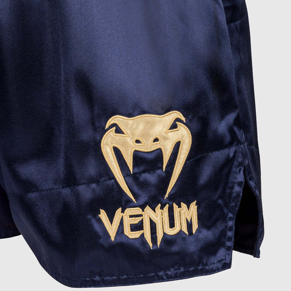 Тайские шорты Venum Classic - Navy Blue/Gold