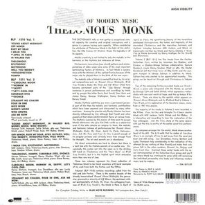 Thelonious Monk / Genius Of Modern Music Vol. 2 (LP)