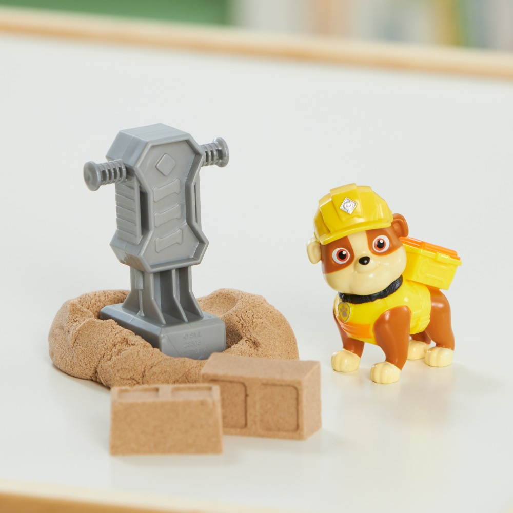 Psi Patrol - Фигурки щенков 2-PACK Rubble & Crew + песочная кинетическая песок 6066727