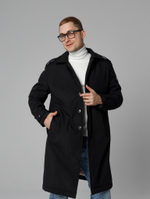 Тренч утепленный с меховым подкладом