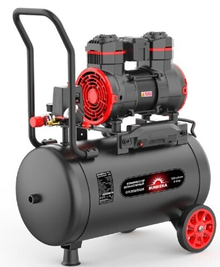 Компрессор поршневой безмасляный SUNREKA GFC330/35DS малошумный 216114