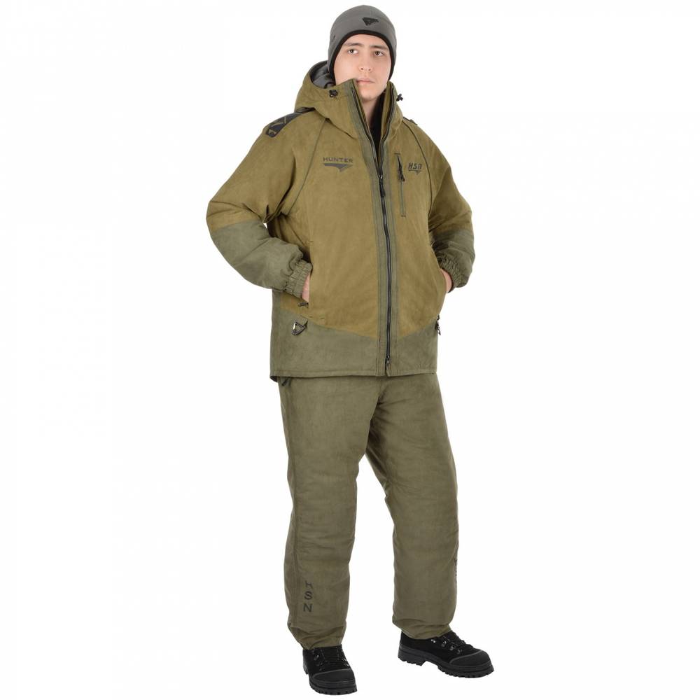 Костюм мужской зимний "Dikson I comfort" -45, zamsha, хаки, ХСН