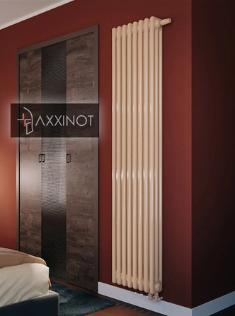 Axxinot Sentir 3150 - трехтрубный трубчатый радиатор высотой 1500 мм, нижнее подключение с термовентилем