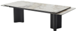 Стол М-City DISAUR Адажио 240 (320) См Пандора (Pandora), керамика, Черный каркас