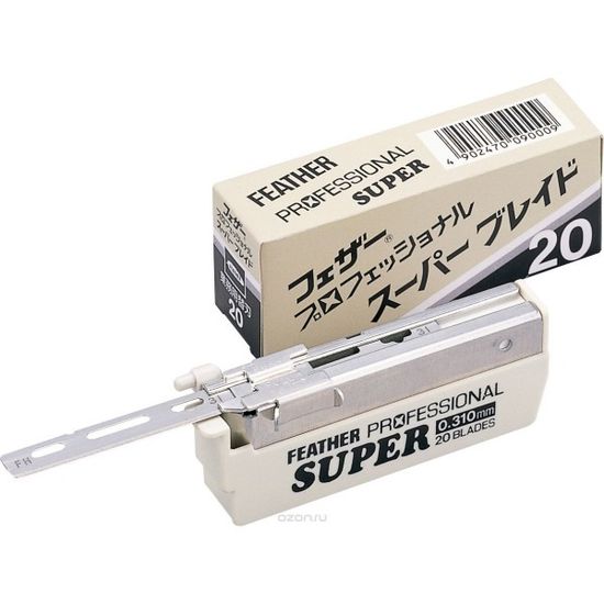 Лезвия для опасной бритвы Feather PS-20 для жесткой щетины