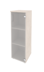 Шкаф средний узкий со стеклом Onix