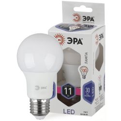 Лампа светодиодная ЭРА STD LED A60-11W-860-E27 11Вт груша холодный дневной свет Е27 | Лампы cветодиодные Груша (A)