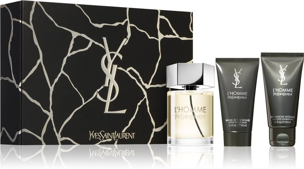 Yves Saint Laurent eau de toilette 100 мл + парфюмированный гель для душа 50 мл + aftershave balm 50 мл L&#39;Homme