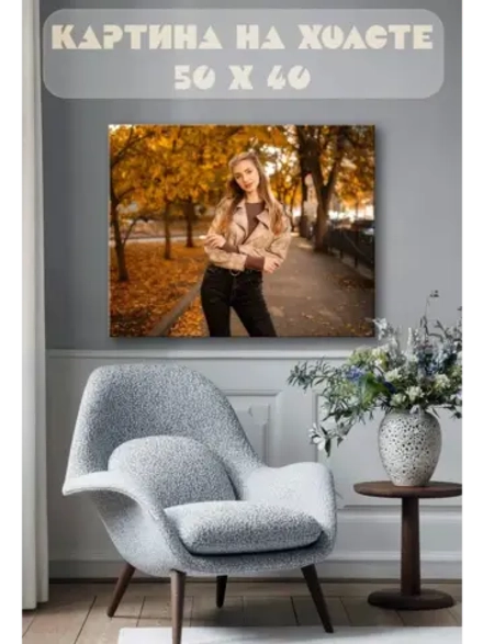 Картина на стену 40 X 50 Девушка