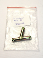 Тройник D 10*10*10 металл угол 70гр - металл, 58х43х10мм, 40 грамм