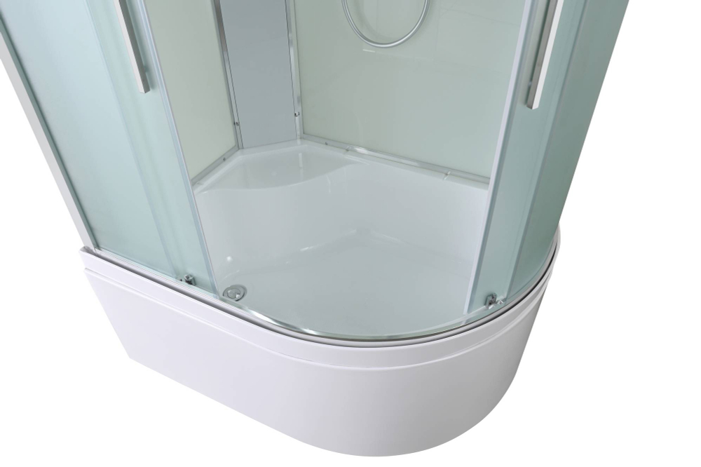 Душевая кабина AvaCan (АваКан) EM5812LLED с высоким поддоном, с ГМ, с электрикой и LED освещением, 120х80х220