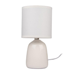 Светильник настольный JH2-02-wh E14 IP20 130х130х255мм керамика; ткань; PVC-пластик бел. JazzWay 5062313