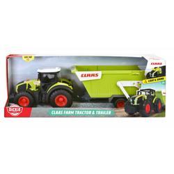 Dickie Farm - Большой трактор с прицепом CLAAS со светом и звуком, 64 см 3739004