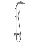Смеситель для душа с фиксированной высотой штанги и верхней душевой лейкой "Тропический дождь" LEMARK MELANGE – LM4960CW